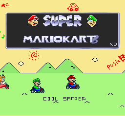 Super Mario Kart 8 Title Screen